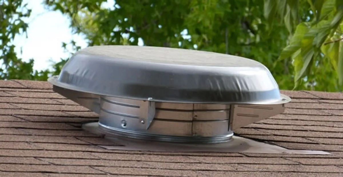 attic fan installation services with low-profile roof ventilation unit in San Francisco, CA