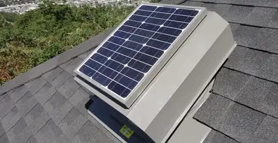 attic fan installation services with energy-efficient roof-mounted ventilation system in San Francisco, CA