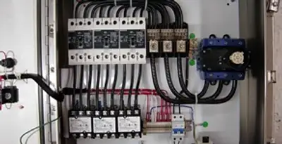 Electrical panel installation with organized circuit breakers and wiring in San Francisco, CA