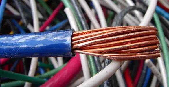 electrical wiring services showing exposed copper conductors and cable preparation in San Francisco, CA