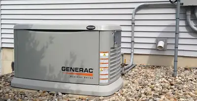 generator installation service featuring outdoor standby generator setup by licensed electricians in San Francisco, CA