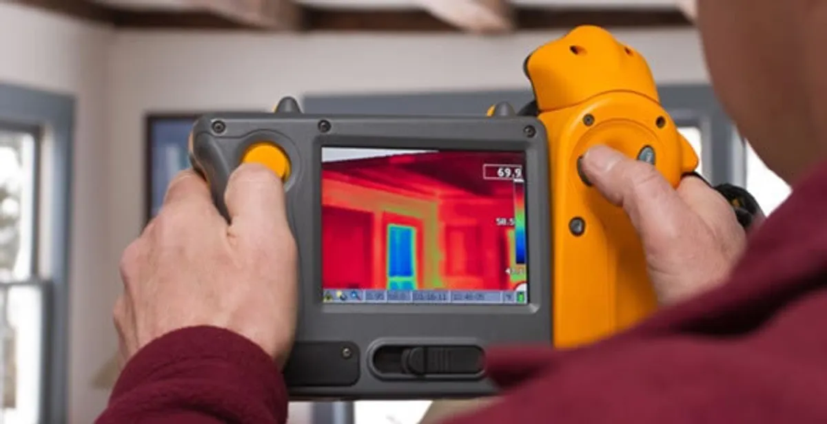 home energy audit service capturing thermal readings to analyze insulation and electrical efficiency in San Francisco, CA