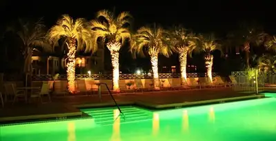 landscape lighting installation services illuminating outdoor recreational areas in San Francisco, CA