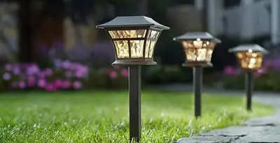 landscape lighting installation services with professionally installed pathway lights in San Francisco, CA