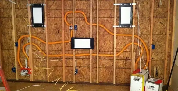 new construction wiring project displaying complete electrical system layout installed by professionals in San Francisco, CA