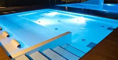 pool light installation and repair services providing modern illuminated pool lighting in San Francisco, CA
