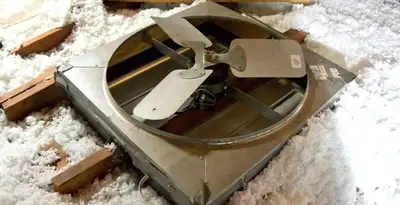 whole house fan installation services with attic-mounted ventilation unit in San Francisco, CA
